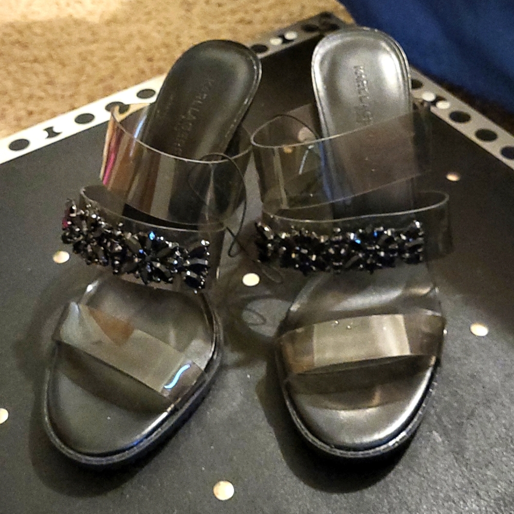 Karl Lagerfeld heel sandals size 7.5